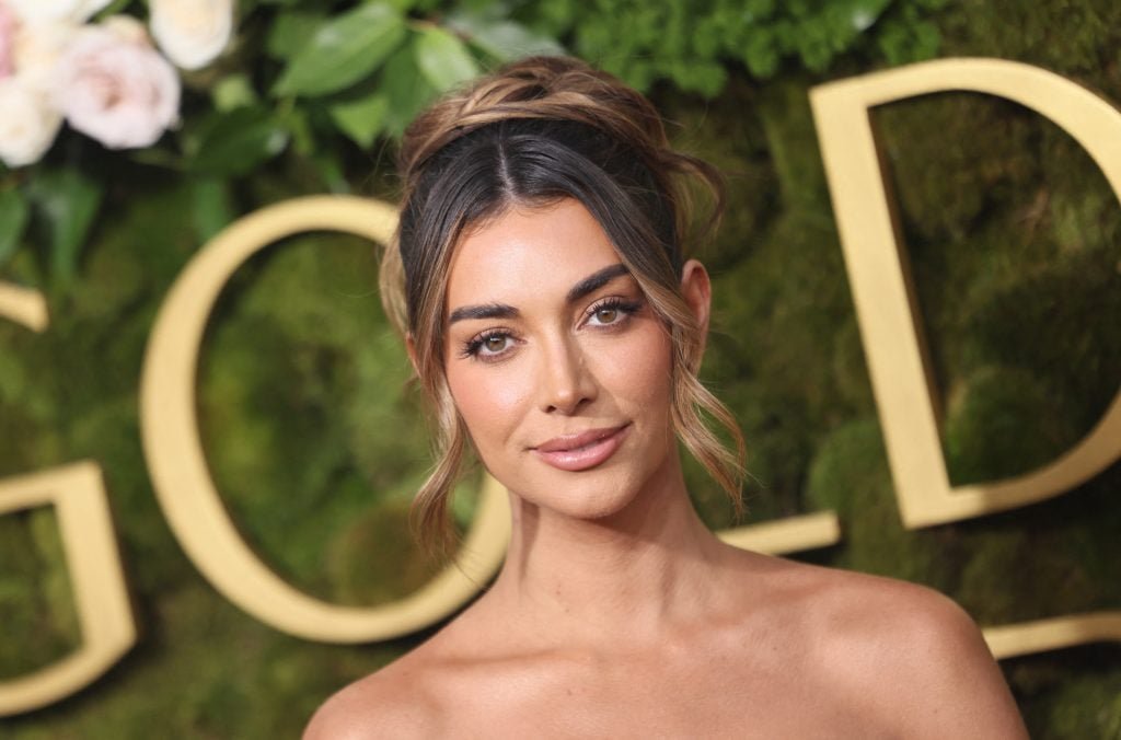 Internet personality Brianna LaPaglia arrives at the 82nd Annual Golden Globe Awards at the Beverly Hilton Hotel in Beverly Hills, California on January 5, 2025. 