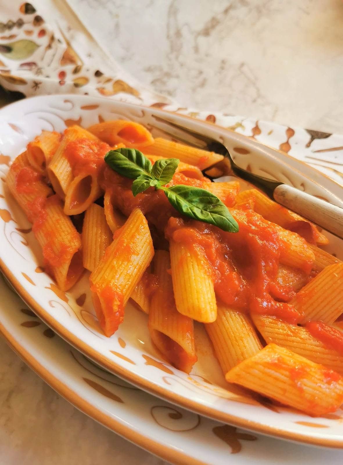 Penne Al Pomodoro.