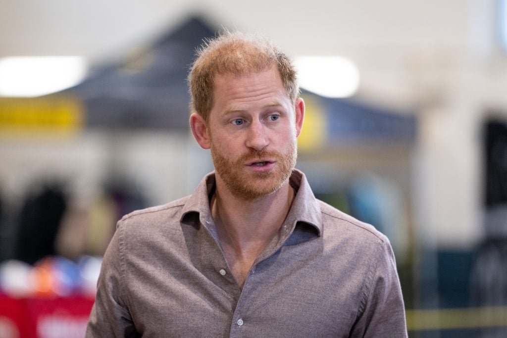 Prince Harry, the Duke of Sussex, participates in the Invictus Games 2025 School Program -Launching Event at Seaforth Armory on November 18, 2024 in Vancouver, Canada.