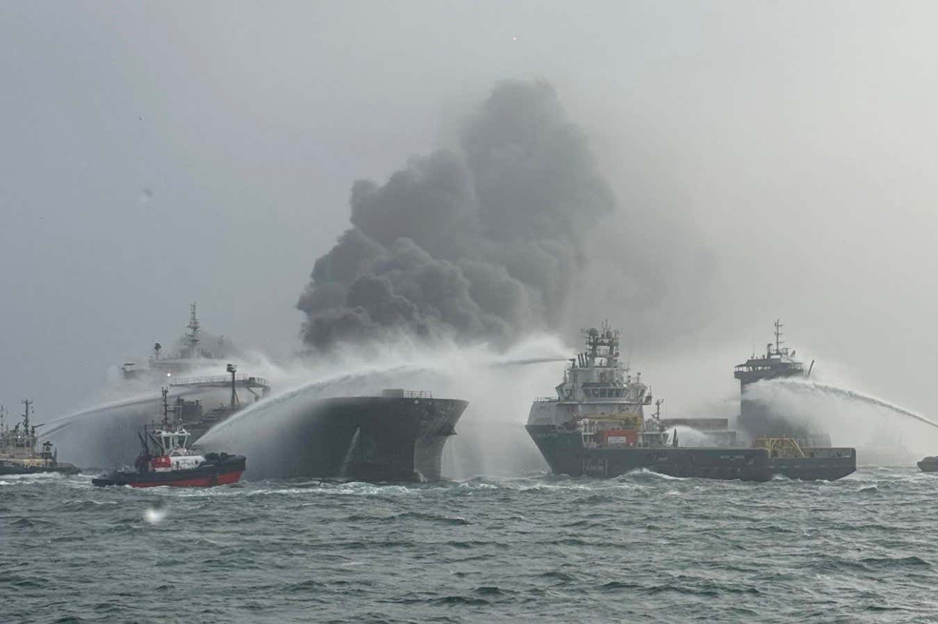 Greater ship collision in British waters sparks fear of toxic chemical leak