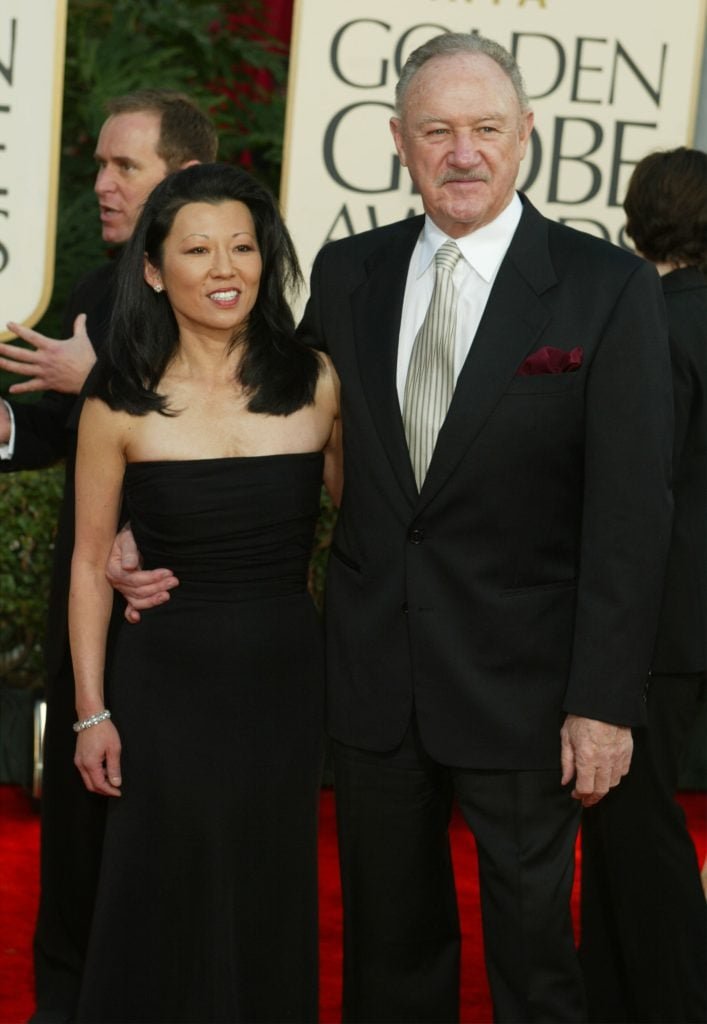 Gene Hackman arrives at the 60th annual Golden Globe Awards held at the Beverly Hilton Hotel in Los Angeles, about 19 January 2003.