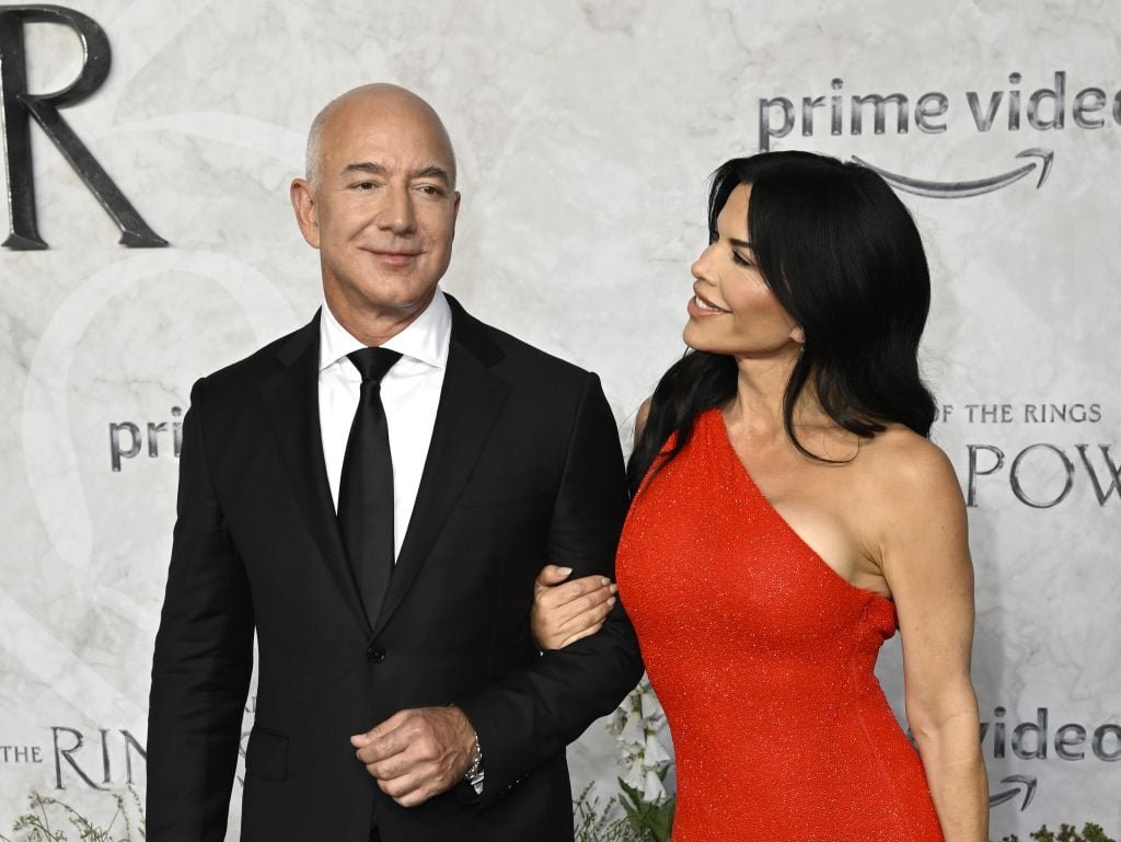 Jeff Bezos and Lauren Sanchez participate 