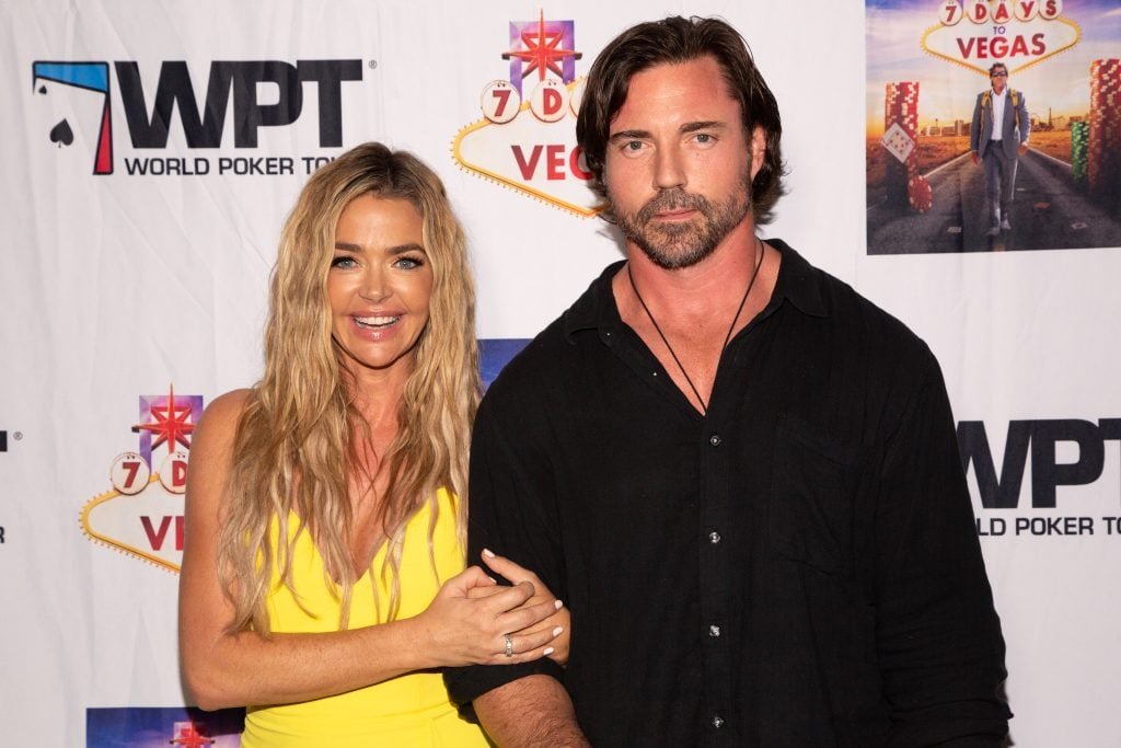 Denise Richards and Aaron Phypers arrive at the LA premiere of