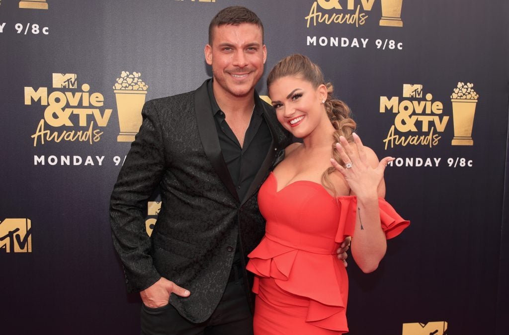 TV personalities Jax Taylor and Brittany Cartwright participate in MTV film and TV awards 2018 at Barker Hangar on June 16, 2018 in Santa Monica, California.